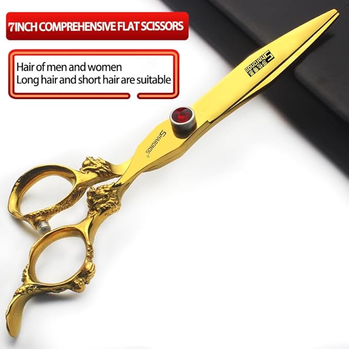 Hairdressing Scissors 6/7/8/9 Professional and Efficient Scissors (7-Inch 2-Piece Set-A)