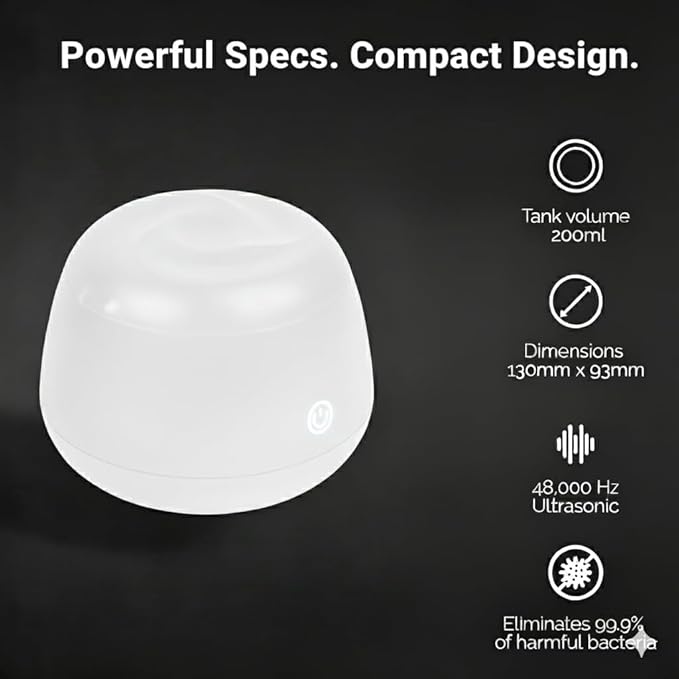 Fiona James 48kHz Ultrasonic Dental Pod Cleaner with UV – White | Retainer, Aligner, Night Guard & Denture Cleaner | Sonic Cleaning Machine for Oral Appliances & Jewelry