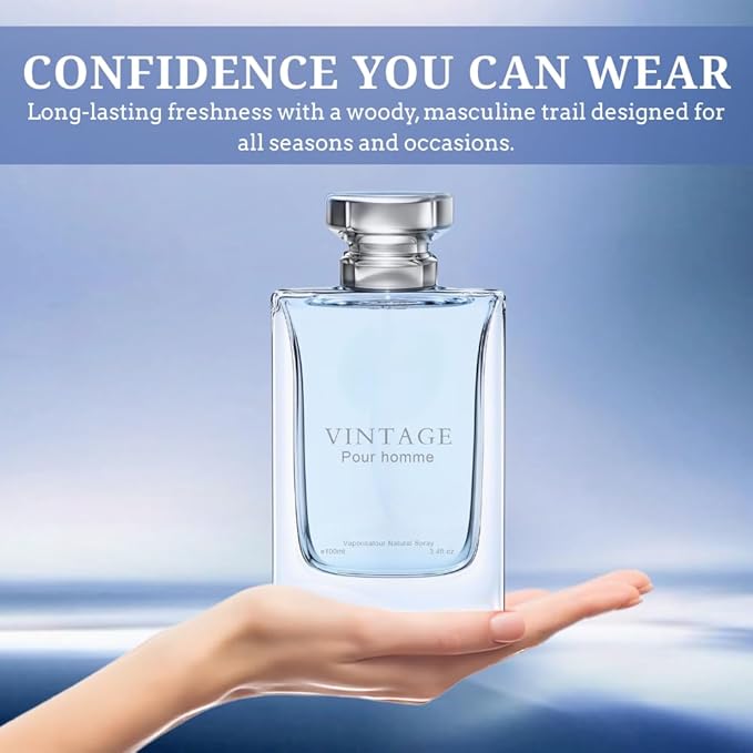 Men's Cologne – INSPIRED by A WORLD RENOWNED MEN'S PERFUME – Lemon, Bergamot, Neroli, Cedar – Fresh, Citrus, Aromatic, Woody – Long-Lasting Eau de Parfum 3.4 fl oz