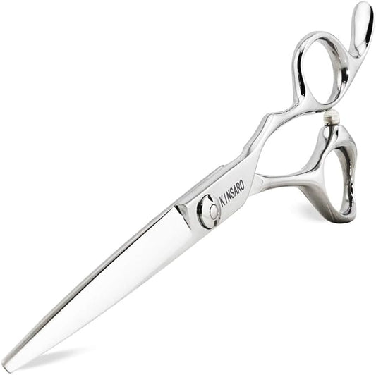6 Inch Professional Hair Scissors Professional 440C Stainless Steel Hair Cutting Scissors – Hand-Sharpened Japanese Blades, Ergonomic Handle, Ultra-Sharp Barber Shears for Thick Hair & Dog Grooming
