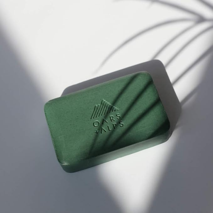 Oars + Alps Peppermint Charcoal Exfoliating Bar Soap for Men, Deep Cleaning & Exfoliating Soap, Made with Clean Ingredients, All Skin Types, Cruelty Free, Paraben Free, Travel Size, 6pk, 6oz