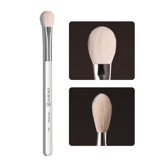 Eyeshadow Brush, Eye Makeup Brush Even Eyeshadow Applicators Soft Natural Hair Bristles for Flawless Smudge, Multi-task for spot conealing & highlighting (194 Multi-Eye)