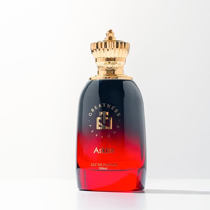 Greatness Askim Eau de Parfum – Long-Lasting Unisex Perfume for Men & Women with Raspberry, Iris, Amber & Leather – Elegant Packaging – 100 ml