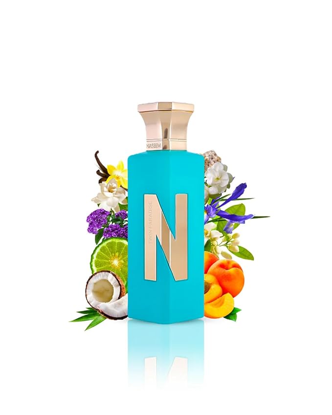 NASEEM Twin Paradise Aqua Perfume 75 ml - Unisex Eau De Parfum for Men & Women - Subtle Tonal Fragrance - Alcohol-Free, Long Lasting & Hypoallergenic Scent for Every Occasion