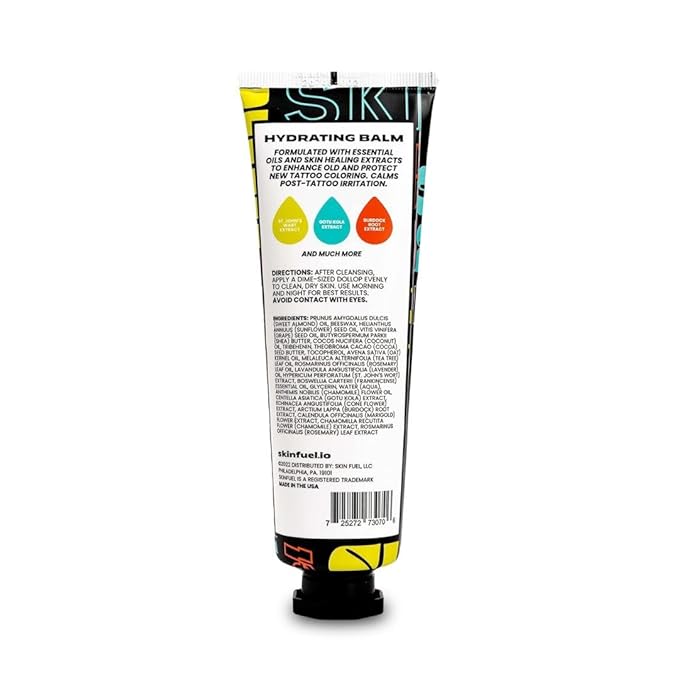Tattoo Aftercare Cream – After Care Tattoo Ointment with Shea Butter, St. John's Wort & Lavender – Multipurpose Healing Ointment to Brighten Up & Hydrate New & Old Ink (3.3 oz)