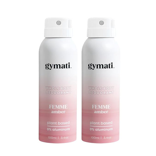 Gymati Fitness Body Deodorant Spray Aluminum Free - Women - Pack of 2