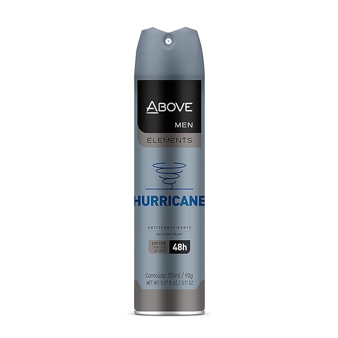 ABOVE 48 Hours Element Antiperspirant Deodorant Spray, Hurricane, 3.17 oz - Deodorant for Men - Lime, Tangerine, Apricot Notes - Dry Spray - No Stains