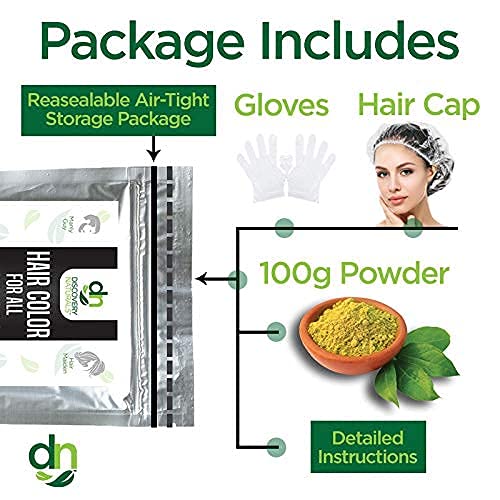 Blue Henna Hair Color For All Kit | 100% All Natural Indigo Powder Hair Dye & Beard Dye (Indigo Dark Blue) Organic, Herbal & Vegan Chemical & Cruelty Free Permanent Gray Coverage & Tinting