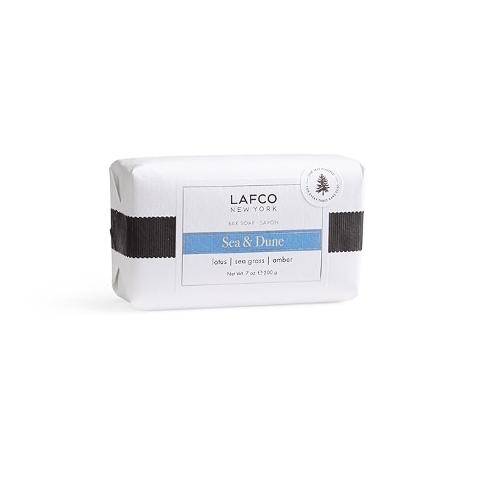 LAFCO New York Bar Soap, Sea & Dune - 7 oz - Ultra-Hydrating, Natural Formula - All Skin Types - Made in Europe
