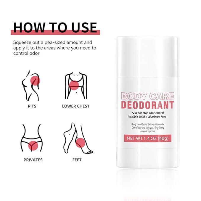 Aluminum Free Deodorant Stick for Women,Fruit Scents Women Solid Stick Natural Deodorant,All Day Odor Control Full Body Deodorants,Smooth Solid Armpit Deodorants Sticks (1.4 Oz, Peach)