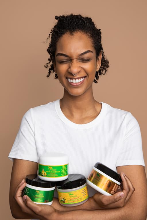 J'Organic Solutions Deep Treatment Hair Mask for Growth & Thickness - Nourishing Frizzy Curly Hair Mask with Amino Acids & Protein Complex for Silky Hair