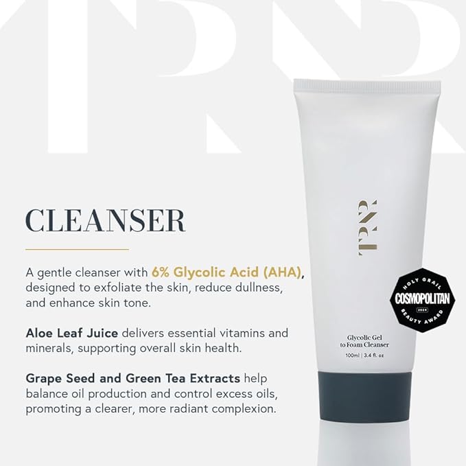 TRNR SKIN Face Care Routine | Natural, Plant-Based & Science-First Skincare Routine for Men & Women (Bundle)