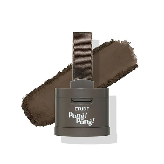 ETUDE Hair Pang Pang hair powder for men and women, Dark Brown, Waterproof, for eyebrow colors, Hairline and Thin Hair, Hairline Powder