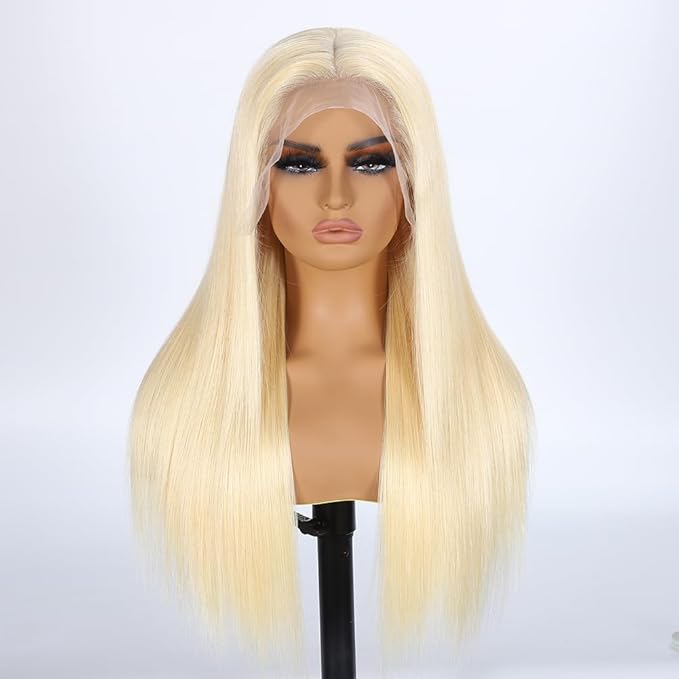 Tuneful 613 13x6 Lace Front Wig Human Hair Pre Plucked 613 HD Lace Frontal Wig 13x6 250 Density Blonde Wig Human Hair 20 Inch Straight Lace Front Wigs