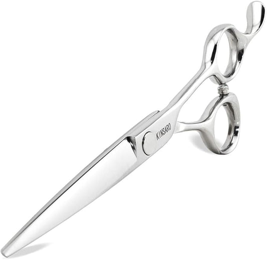 Professional Hair Cutting Scissors Barber Hair Shears Haircut 6 Inch 440c Haircut Shears Hairdresser Scissors KINSARO for Hairdresser Barber or Home Use
