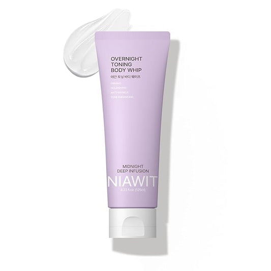Overnight Toning Body Whip – Firming & Nourishing Night Cream for Loose Skin on Arms, Thighs & Belly | Smooth & Toned Look, Clinically Tested Skin Firming Cream 4.14 Fl Oz
