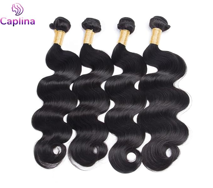 16A Human Hair Bundles 22 24 26 28 Inch Body Wave 400g Unprocessed Brazilian Virgin Hair 4 Bundles Deals Human Hair Extensions Quick Weave Human Hair Natural Black Color
