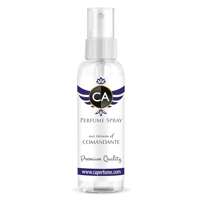 CA Perfume Eco Refill Impression of Comandante For Women & Men Eau de Parfum Spray Atomizer Bottle 2 Fl Oz/60ml-X1
