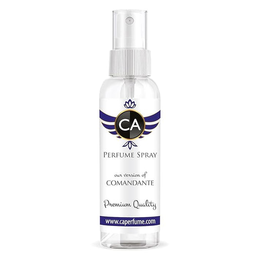 CA Perfume Eco Refill Impression of Comandante For Women & Men Eau de Parfum Spray Atomizer Bottle 2 Fl Oz/60ml-X1