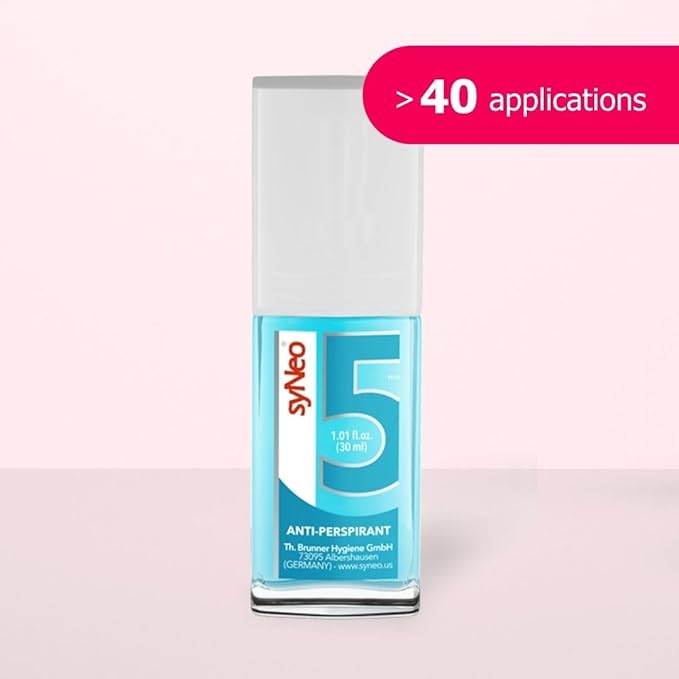 5 Antiperspirant Pumpspray, Anti Sweat Deodorant for women against heavy sweating, Anti-Transpirant antiperspirant Spray Deodorant, 1 pack 1.01 fl.oz.
