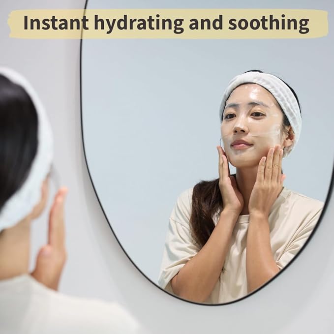 Collagen Gel Mask, 2-Part Hydrogel Face Mask, Intense Hydration, Soothing, Moisturizing, Radiant Glow, Made in Korea, 4 sheets (Hydro Soothe)