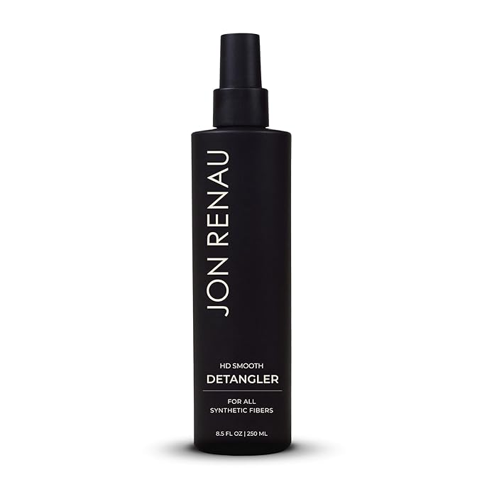 Jon Renau HD Smooth Detangler, Leave In Detangler Spray for Synthetic Wigs and Hair Extensions, Frizz Reducing Detangling Spray for Synthetic Hair, Wig Care Products, 8.5 oz