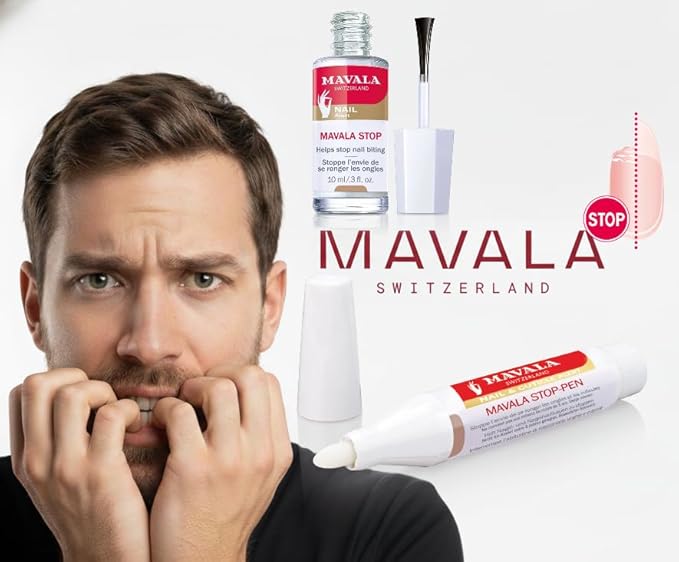 Mavala Stop Deterrent Nail Polish Treatment | Nail Care to Help Stop Putting Fingers In Your Mouth | Bitter Taste | Easy Application | For Ages 3+ | 0.3 Fl Oz