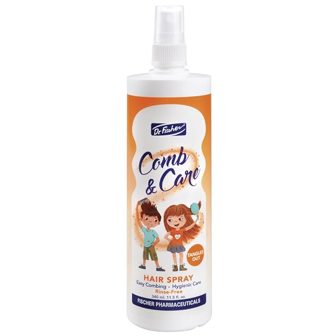 Dr. Fischer Kids & Baby Hair Detangler Spray, Leave-In Conditioner Mist for Conditioning, Detangling and Curl Defining, The Frizz Free Tangle Tamer with Rosemary 11.5 fl.oz