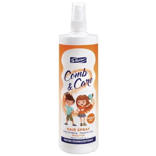 Dr. Fischer Kids & Baby Hair Detangler Spray, Leave-In Conditioner Mist for Conditioning, Detangling and Curl Defining, The Frizz Free Tangle Tamer with Rosemary 11.5 fl.oz