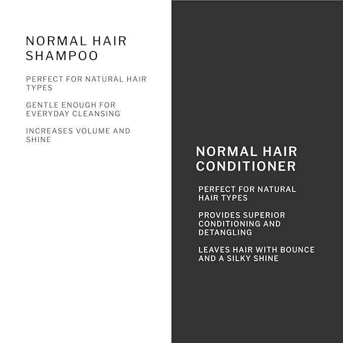 SACHAJUAN Normal Hair Shampoo and Conditioner Set | Ocean Silk Technology for Everyday Cleansing, Volume & Shine | Lightweight Hydration & Detangling | Vegan & Paraben-Free | Pack of 2 (33.5 oz)