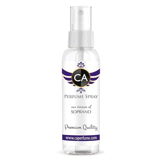 CA Perfume Eco Refill Impression of Soprano For Women & Men Eau de Parfum Spray Atomizer Bottle 2 Fl Oz/60ml-X1