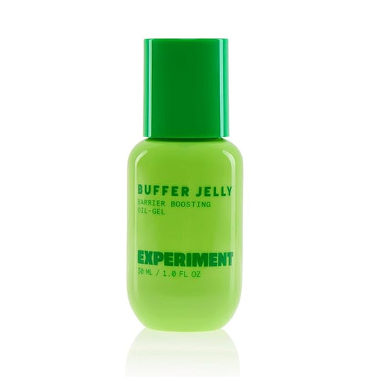 Experiment Buffer Jelly Intensive Barrier Treatment Oil - Ceramide, Squalane, & Panthenol - Hydrating, Soothing, & Strengthening, 1.0 FL OZ - Squalane Oil for Face, Vegan Formula for Dry Skin Types