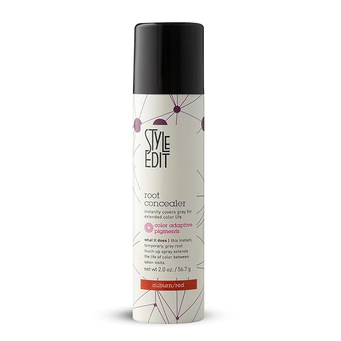 Style Edit Root Concealer Touch Up Spray | Instantly Covers Grey Roots | Professional Salon Quality Cover Up Hair Products for Women |Auburn/Red 2 Ounce (Pack of 1)