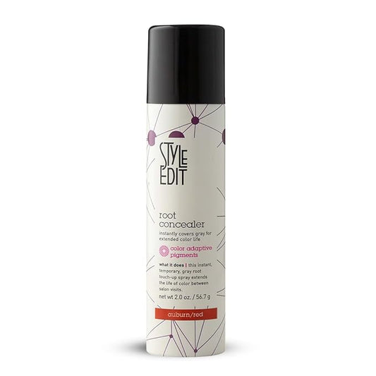 Style Edit Root Concealer Touch Up Spray | Instantly Covers Grey Roots | Professional Salon Quality Cover Up Hair Products for Women |Auburn/Red 2 Ounce (Pack of 1)