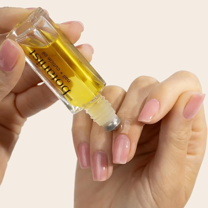 Botanist Nail Rescue Kit | Strengthening Polish + Growth Serum | Grow and Strengthen Nails Damaged from Acrylics, Dip, and Gel Manicures | Non-Toxic, 84% Plant Based, 21-Free & Vegan (Cherry Blossom)