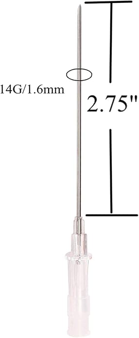 Piercing Needles,10pcs 14G Needle Steel Catheter Piercing Needles,Nose Piercing Needle for Tattoo Supply,Piercing Tools(14G)
