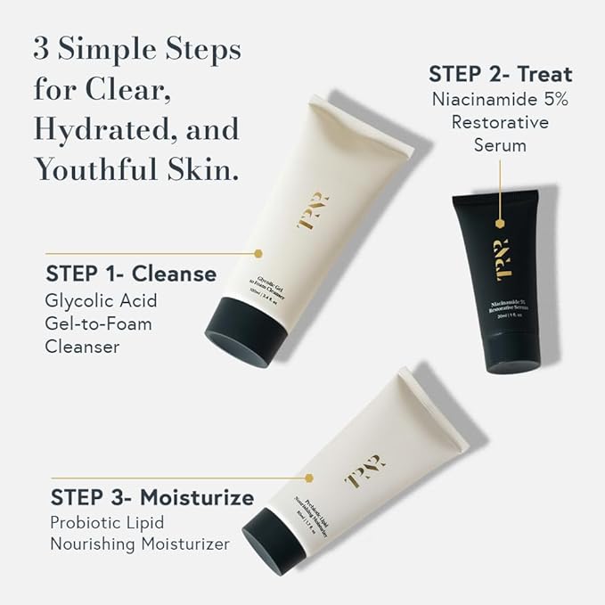 TRNR SKIN Face Care Routine | Natural, Plant-Based & Science-First Skincare Routine for Men & Women (Bundle)