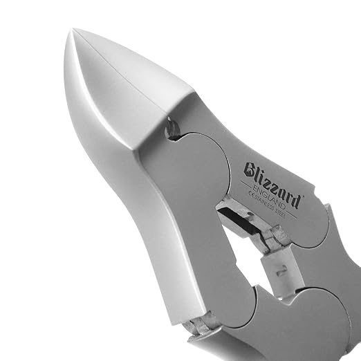 Toenail Clippers by Blizzard – Medical Grade Double Action Toe Nail Nipper Cutter for Thick Nails Seniors – 4.75 inch German Tool Barrel Spring