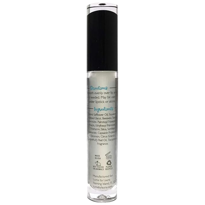 Moisturizing Lip Plumper Gloss for Aging and Thinning Puckers - Pout Enhancer Lip Care Products with Peptide, Vitamin E and Hyaluronic Acid - Plumping Lip Gloss - Clear and Glossy