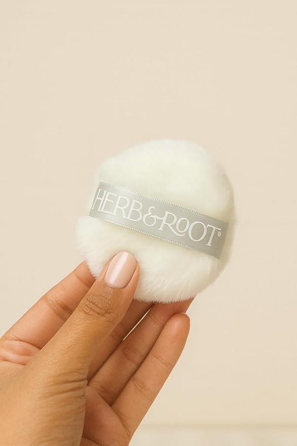Herb & Root Talc Free Body Dusting Powders. Rose, Vanila, Sandalwood, Lavender, Jasmine, and Gift Sets (Travel Size, Lavender, Rose, Vanilla, Puff)
