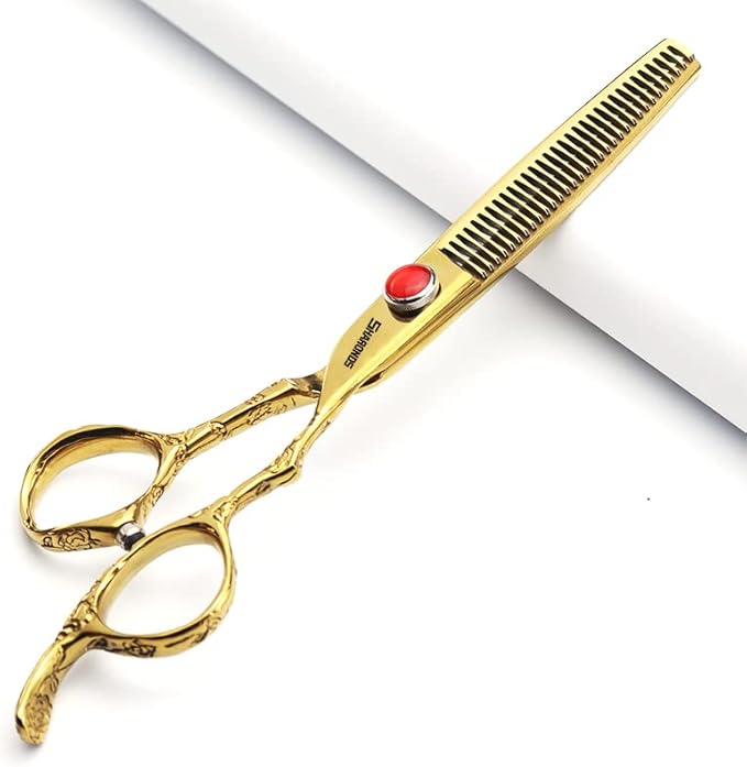 6/7/8 inch Cutting Thinning Styling Tool Rainbow Hair Scissors Professional Hairdresser Hairdresser Scissors Set (6-inch 3pc-B)
