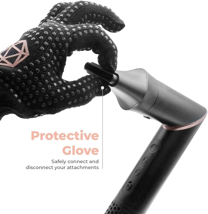 SRILabs StyleWrap Pro 7-in-1 Coanda Air Hair Multi Styler Dryer Brush with Negative Ions, Lighter and Foldable Design, Quiet Brushless Motor, Aviation-Grade Aluminum, Memory Function
