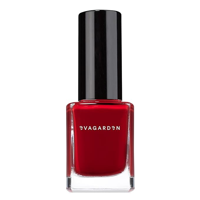 EVAGARDEN Sea Water Resistant Nail Polish - Saturated Color with Thin Film Coating - Attractive, Durable and Smooth Coverage - Clean Formula, No Harsh Substances - 654 Red Seduction - 0.34 oz