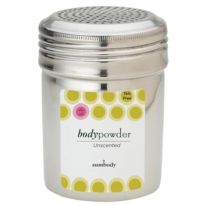 Sumbody Pure Arrowroot Natural Organic Unscented Body Powder - (4oz) Talc Free Cornstarch Free for Men, Women, Teens, Baby Powder Sweat Absorbing, After Shower, Perfume Dusting Skin Care, Travel Size