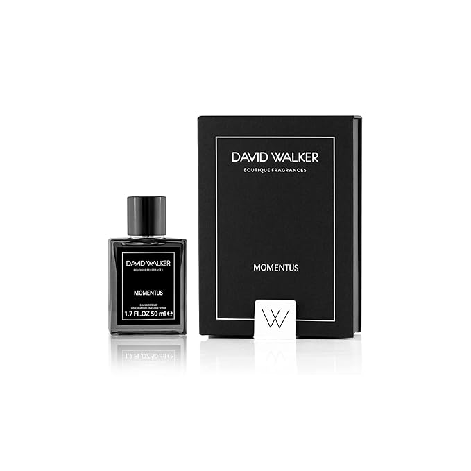 David Walker Momentus Fragrances | Long-lasting perfumes for men | Mandarin, Lemon, Bergamot, Cinnamon, Clove, Coconut, Peach, Apricot, Plum | 50ML / 1.7Oz (Pack of 1)