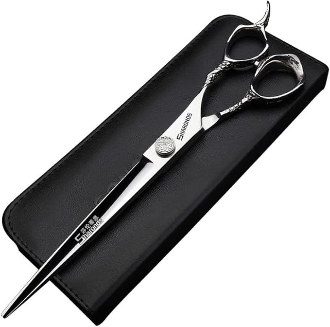 6/7/8 inch Cutting Thinning Styling Tool Rainbow Hair Scissors Professional Hairdresser Hairdresser Scissors Set (8 inch flat)