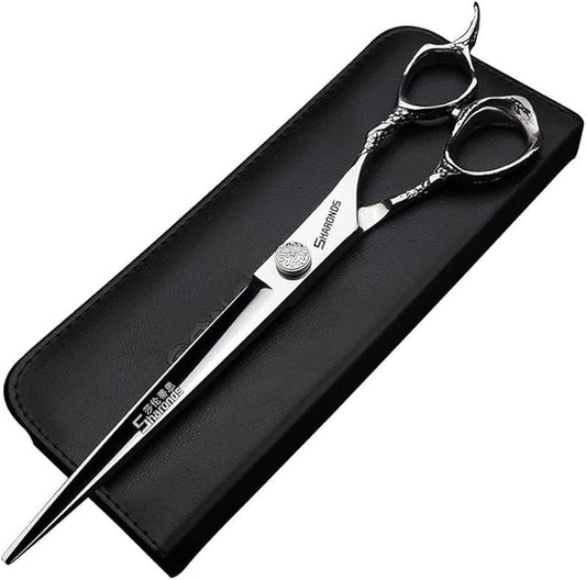 6/7/8 inch Cutting Thinning Styling Tool Rainbow Hair Scissors Professional Hairdresser Hairdresser Scissors Set (8 inch flat)