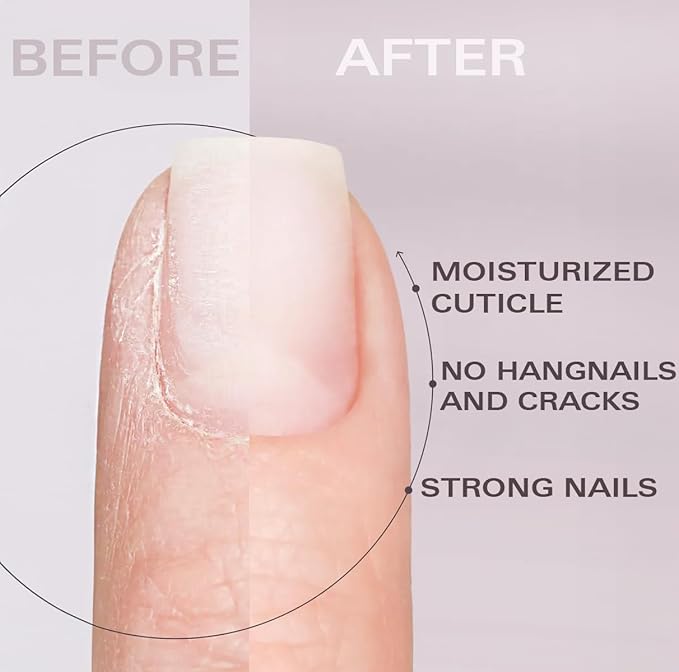 Nail Oil Cuticle Pen - Orange - Nail Strengthener & Growth Serum with Vitamin A, D, E, B5, Grapeseed & Natural Oils - Repair for Brittle, Peeling, Thin Nails - Twist Brush Pen