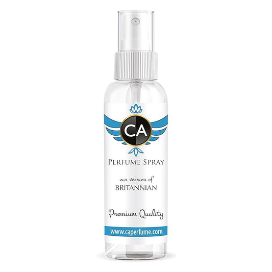 CA Perfume Eco Refill Impression of Britannian For Women & Men Eau de Parfum Spray Atomizer Bottle 2 Fl Oz/60ml-X1