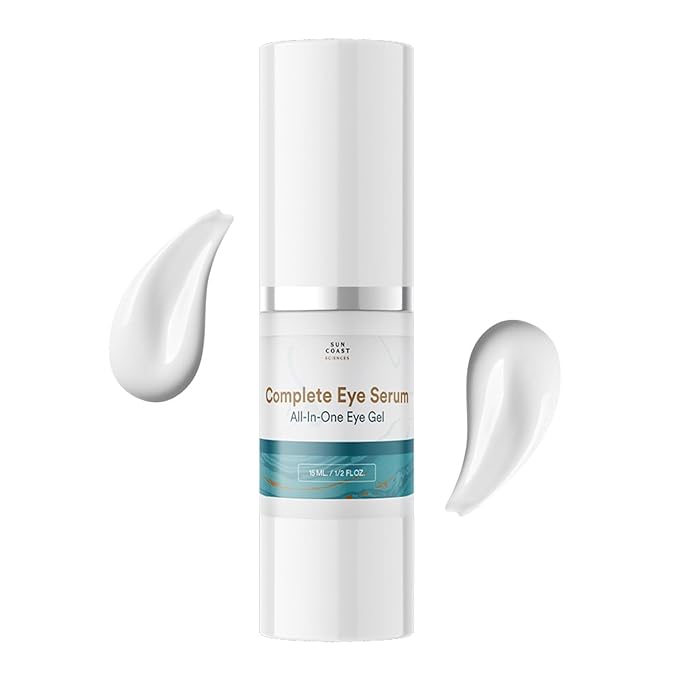 Sun Coast Sciences - Complete Eye Serum by Dr. Mark Rosenberg for Wrinkle Reduction, Dark Spot Fading, and Under-Eye Bags Treatment (Pack of 3)